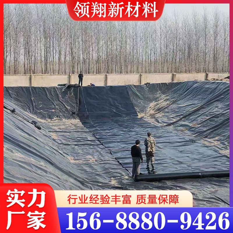领翔专供鱼塘藕池 HDPE土工膜生产厂家养殖膜 猪场沼气池使用寿命长