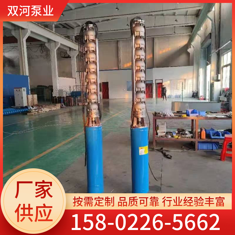 双河泵业 多级变频 深井潜水泵供应 大流量高扬程 施工期短