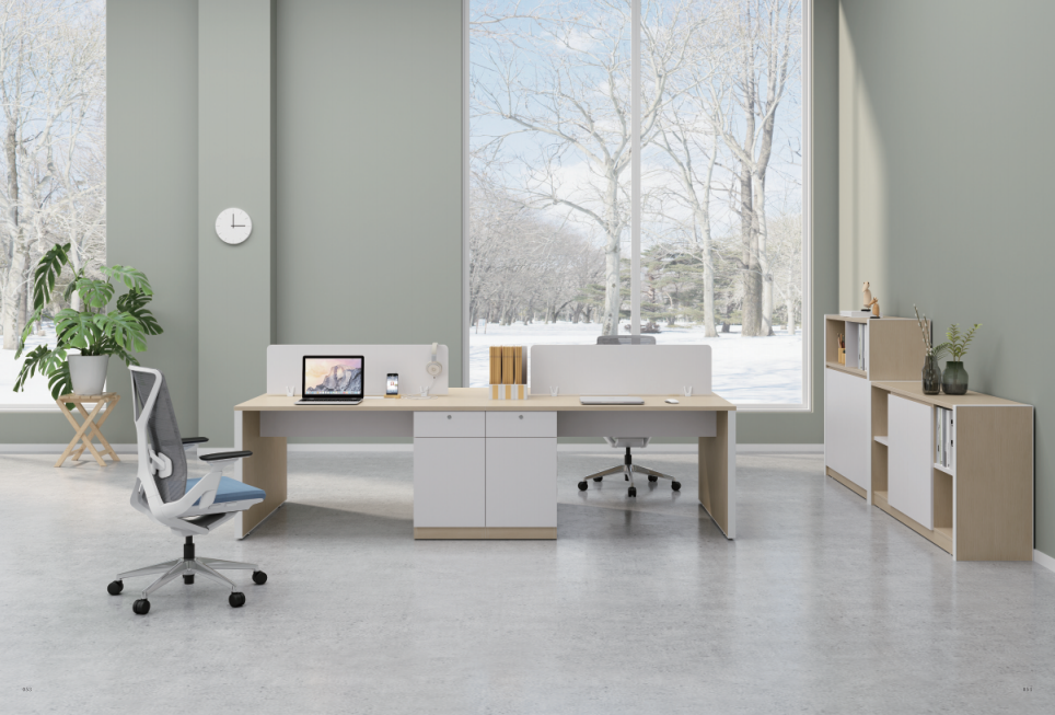 职员办公桌员工位简约现代卡座隔断财务办公桌椅组合