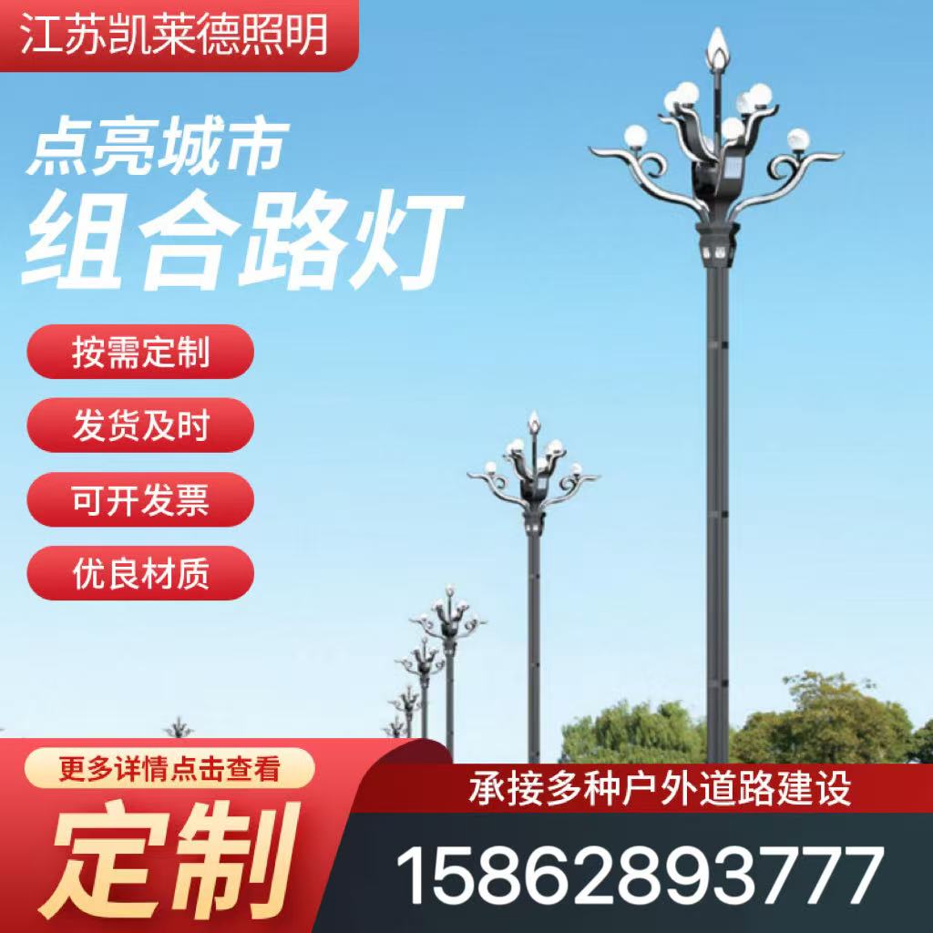 厂家供应LED市电路灯景观灯道路工程照明公园广场球场高杆灯
