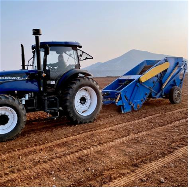大型牵引式农田捡石机收集箱款石头收集机石头清理机