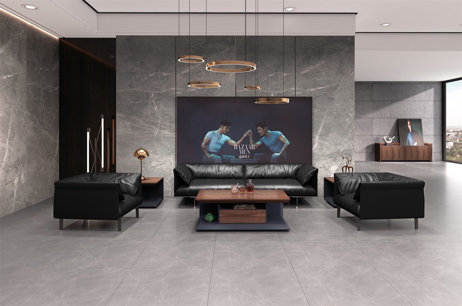 老板办公桌椅组合 经理主管台 简约现代办公室家具办公台桌