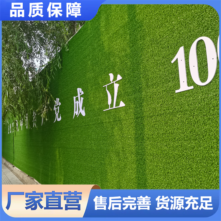 景观围挡草坪 四季常绿 立体效果佳 人造草皮美化庭院空间