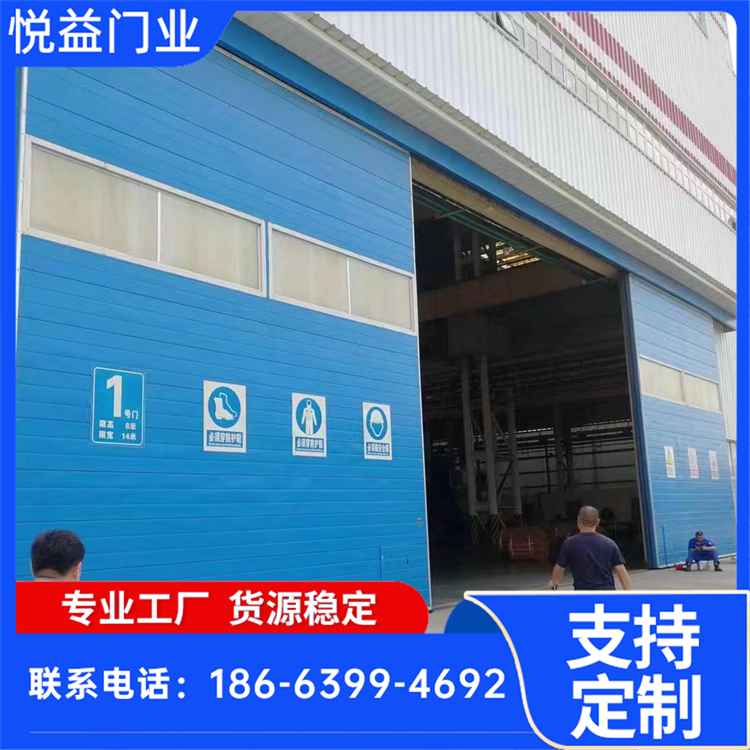 厂房车间平移门 工业园区智能铝合金户外无轨门 抗风载能力 悦益