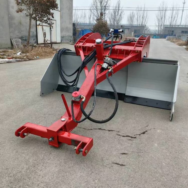 新款大弯梁卫星平地机拖拉机带的整地的机械旱田土壤找平刮平机