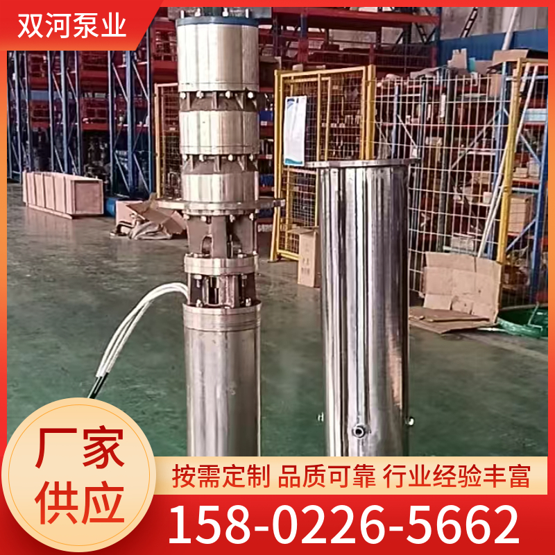 304不锈钢 深井潜水泵 安装形式多样 施工期短 双河泵业
