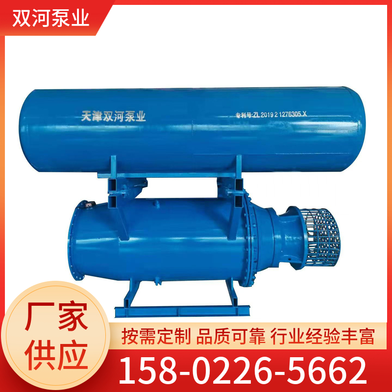 双河泵业 雨水泵站 农田灌溉 大流量 雪橇式潜水轴流泵